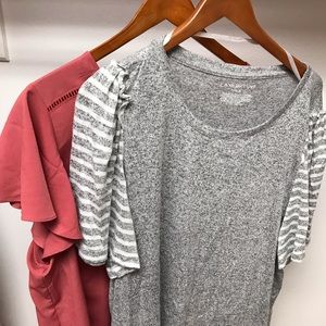 2 Lane Bryant Tops Flutter sleeves sz 18/20